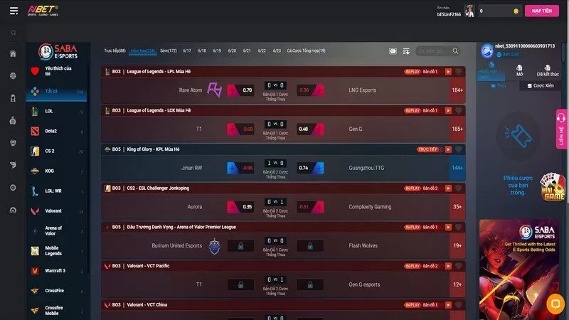 Esport là chuyên mục trò chơi được nhiều game thủ quan tâm